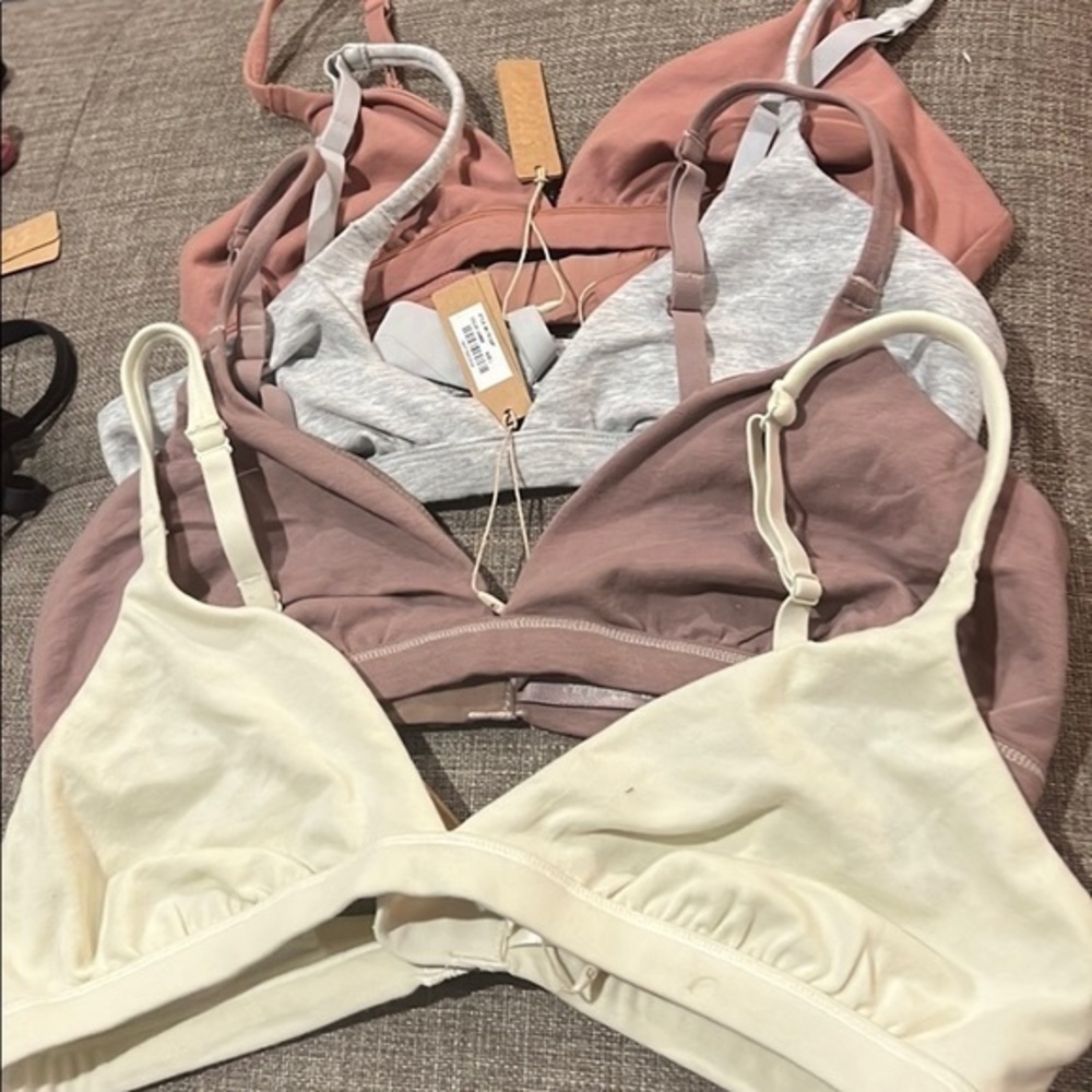 Skims Cotton Jersey Triangle Bra - Picture 1 of 1